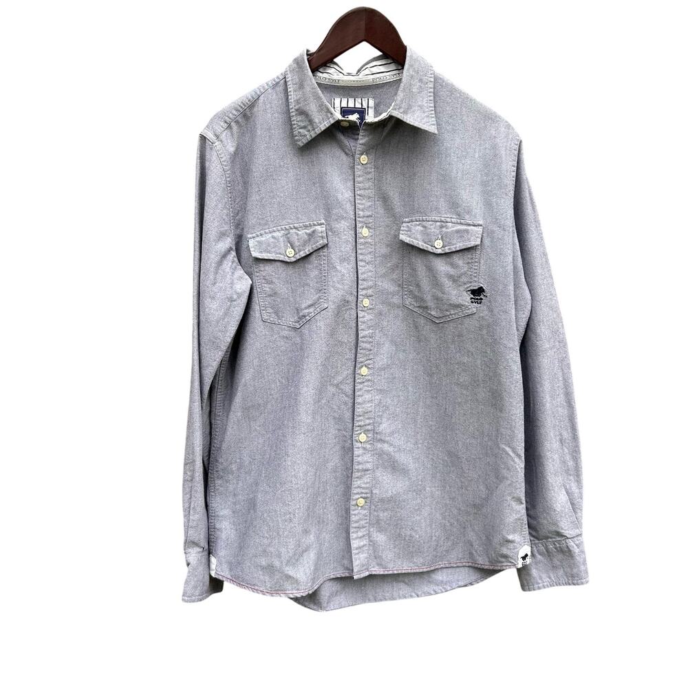 Polo Sylt Gray Button Down Shirt Mens Large